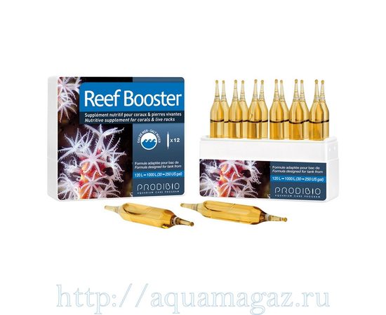 REEF BOOSTER препарат стимулирующий рост и развитие кораллов, моллюсков и микрофауны (12шт)