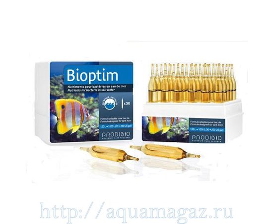 BIOPTIM препарат стимулирующий рост и развитие бактерий в морском аквариуме (30шт) BIOPTIM препарат стимулирующий рост и развитие бактерий в морском аквариуме (30шт)