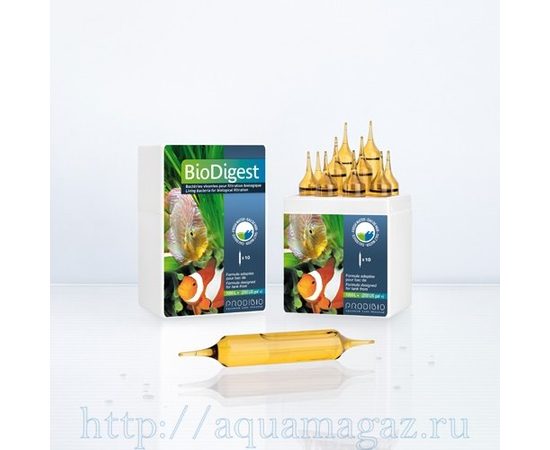 BIO DIGEST гипер-концентрированный бактериальный препарат для пресных и морских аквариумов (12шт)