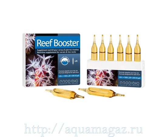 REEF BOOSTER препарат стимулирующий рост и развитие кораллов, моллюсков и микрофауны (6шт)