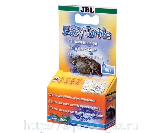 Препарат для устранения плохого запаха в террариумах с водными черепахами JBL EasyTurtle, 25 г