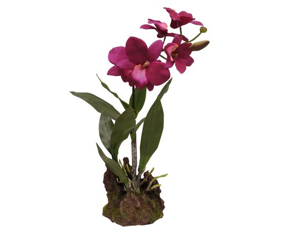 Искусственное растение, Орхидея пурпурная, 35см