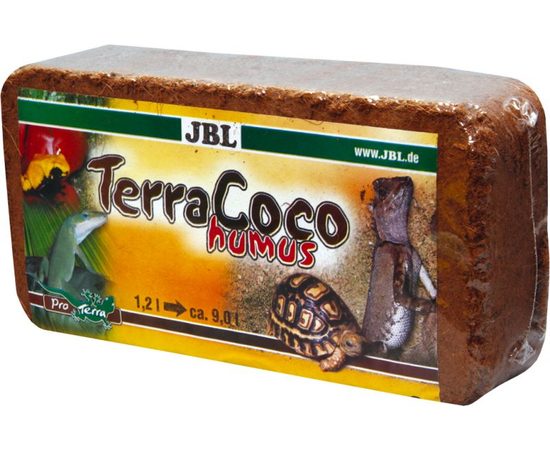 Натуральный кокосовый перегной, спрессованный в брикет JBL TerraCoco Humus, 650 г