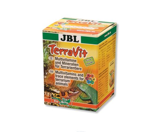 Препарат в виде порошка, содержащий мультивитамины и микроэлементы для обитателей террариума JBL TerraVit Powder, 100 г