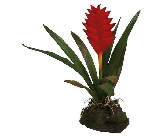 Искусственное растение, Бромелия Вриси блестящая, 50см