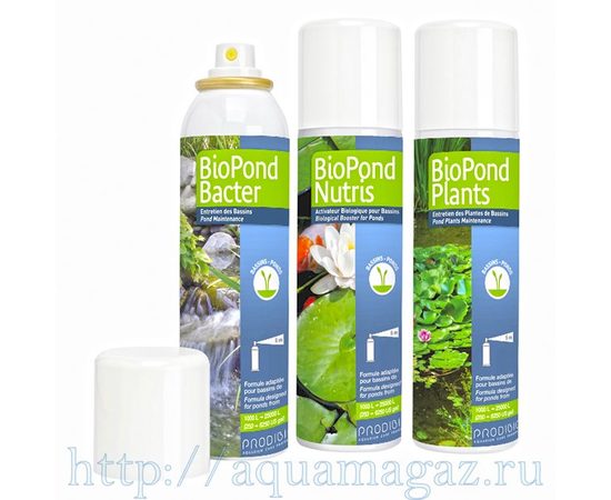 Набор прудовых спреев Prodibio (BIO POND BACTER+BIO POND NUTRIS+BIO POND PLANTS) 3х125мл Набор прудовых спреев Prodibio (BIO POND BACTER+BIO POND NUTRIS+BIO POND PLANTS) 3х125мл