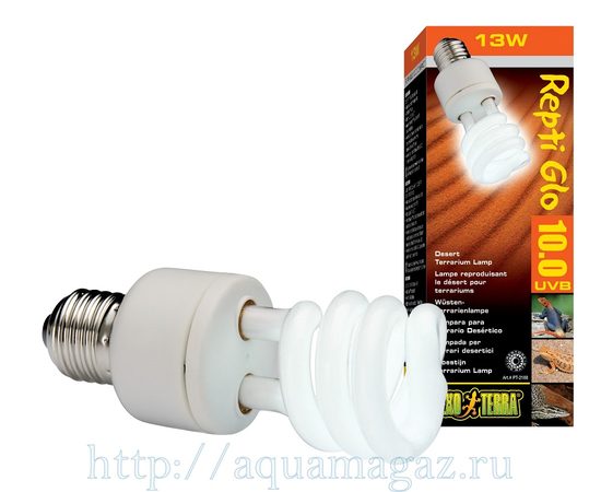 Лампа для пустынного террариума Repti Glo 10.0 Compact Т10/13 Вт