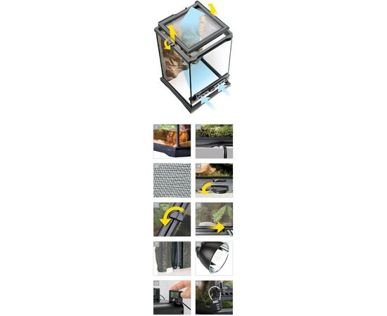 Террариум из силикатного стеклаNano 20*20*20 см