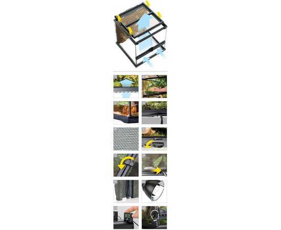 Террариум из силикатного стекла 30 x 30 x 30 см Террариум из силикатного стекла 30 x 30 x 30 см