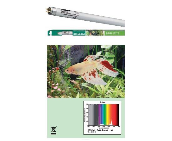 Лампа SYLVANIA Т5 Grolux 39Вт 84.9см, цоколь G5