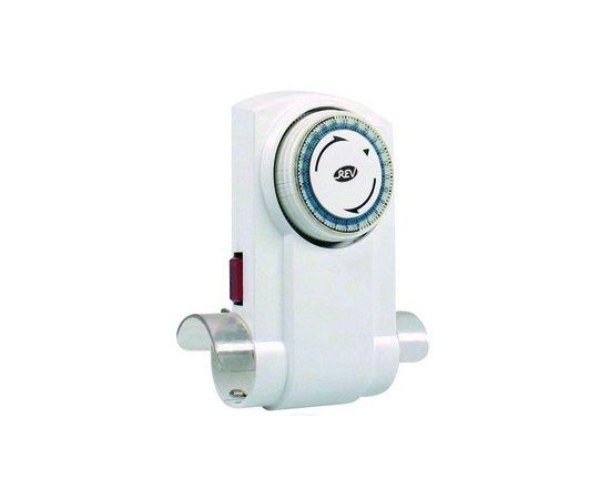 Таймер Ergo механический 2-х розеточный с принудительным включением и отключением на 24 часа с интрвалом 15 минут