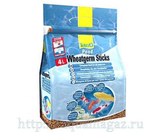 Pond WheatGerm Sticks 10л, корм для прудовых рыб плавающий, используется при низкой температуре