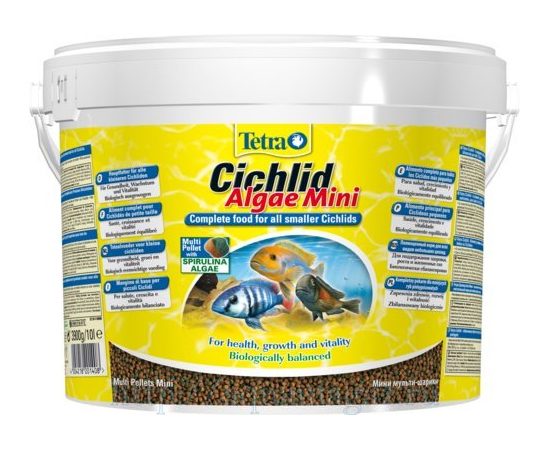 TetraCichlid Aglae Mini корм для всех видов цихлид 10 л ведро