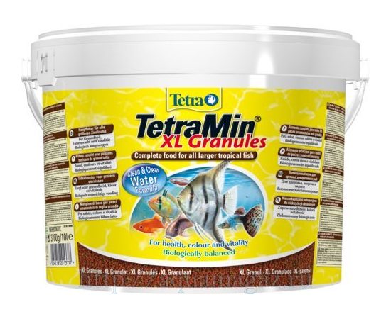 TetraMin XL Granules корм для всех видов рыб крупные гранулы 10 л ведро