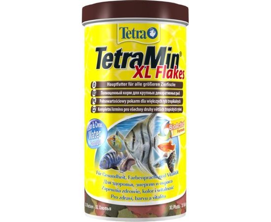 TetraMin XL корм для всех видов рыб крупные хлопья 1 л
