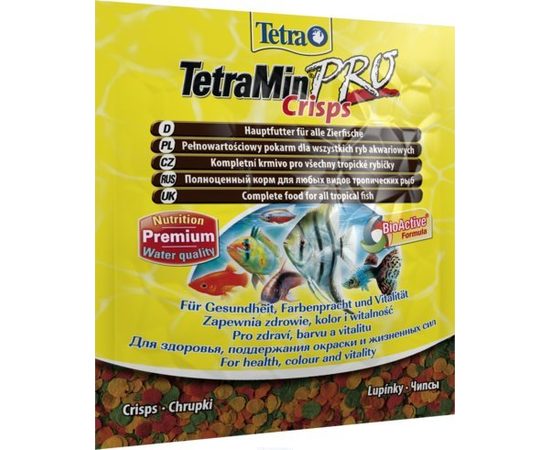 TetraMin Pro Crisps корм для всех видов рыб в чипсах 12 г sachet