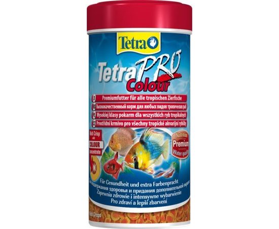 TetraPro Color Crisps корм-чипсы для улучшения окраса всех декоративных рыб 250 мл