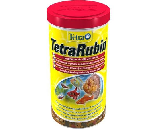 TetraRubin корм в хлопьях для улучшения окраса всех видов рыб 1 л