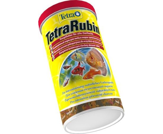 TetraRubin корм в хлопьях для улучшения окраса всех видов рыб 1 л