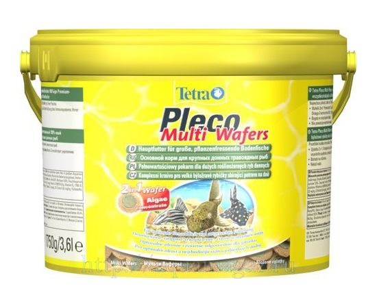 TetraPleco Multi Wafers корм для сомов в виде крупных чипсов 3,6 л