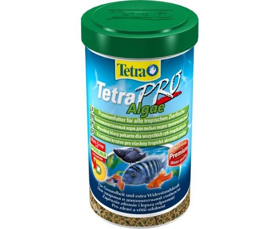TetraPro Algae Crisps раст.корм для всех видов рыб в чипсах 500 мл