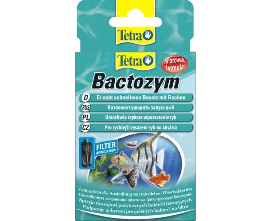 Tetra Bactozym средство для биологического запуска аквариума 10 капсул