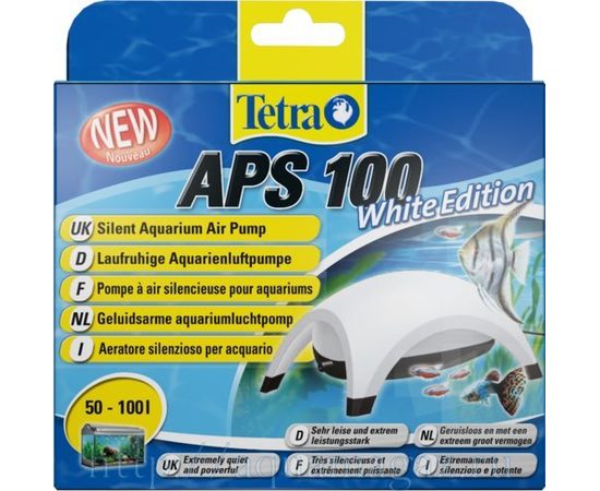 TetraTec AРS 100 компрессор для аквариумов 50-100 л белый