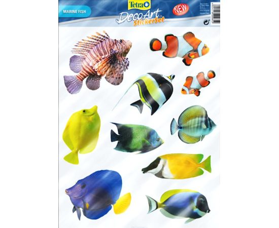 Набор наклеек Морские рыбы Tetra Deco Art Набор наклеек Морские рыбы Tetra Deco Art