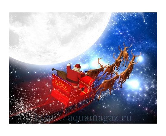 Фон Санта-Клаус/Снеговик