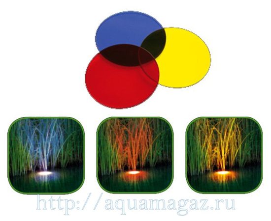 Светильник подводный TetraPond PL-60 3x20Вт 12В электрошнур 3x5м