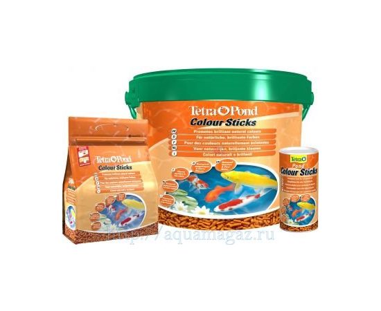 Tetra Pond Color Sticks корм для прудовых рыб палочки для окраски 10 л