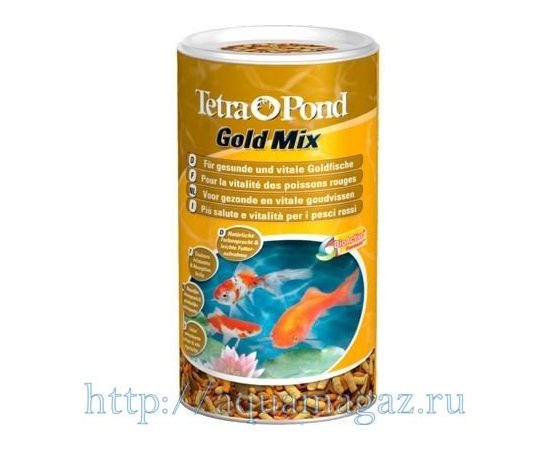 Tetra Pond GoldMix корм для золотых рыб смесь 4 л