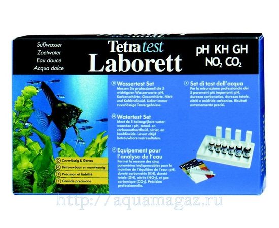 Набор тестов Tetra WaterTest GH kH NO2 pH CO2