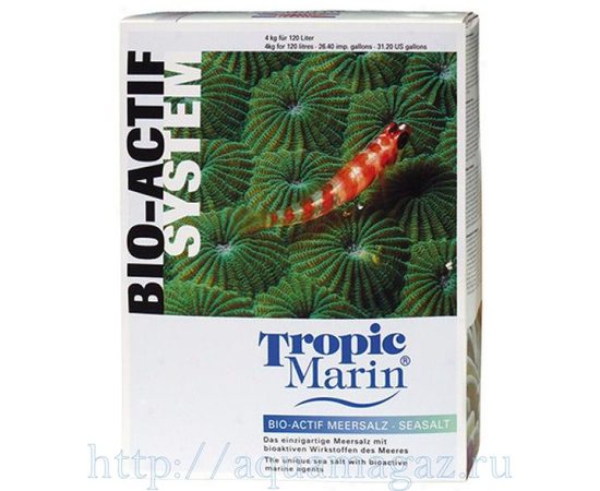 Соль Tropic Marin Bio-Actif 4кг на 120л (коробка)