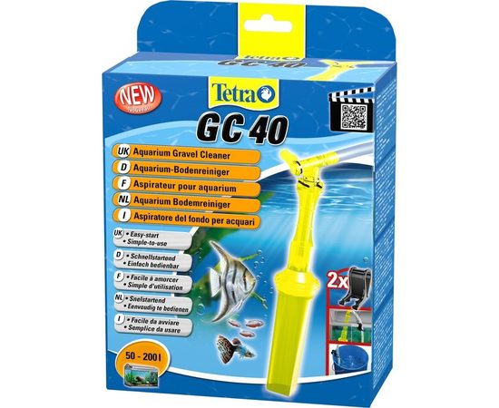 TetraTec GC40 грунтоочиститель (сифон) средний для аквариумов от 50-200 л