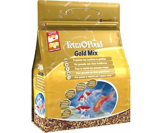 Pond GoldMix 10л, корм для золотых рыб смесь