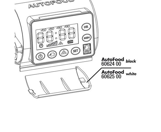 JBL AutoFood BLACK Battery compartment lid - сменная крышка для отсека с батарейками, черная
