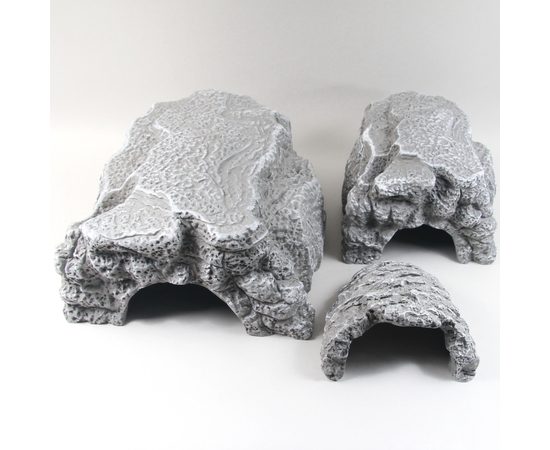 JBL ReptilCava GREY S - Пещера для террариумных животных, серая, 11 х 11,5 х 6,5 см