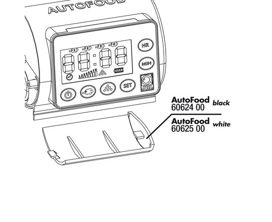 JBL AutoFood WHITE Battery compartment lid - сменная крышка для отсека с батарейками, белая