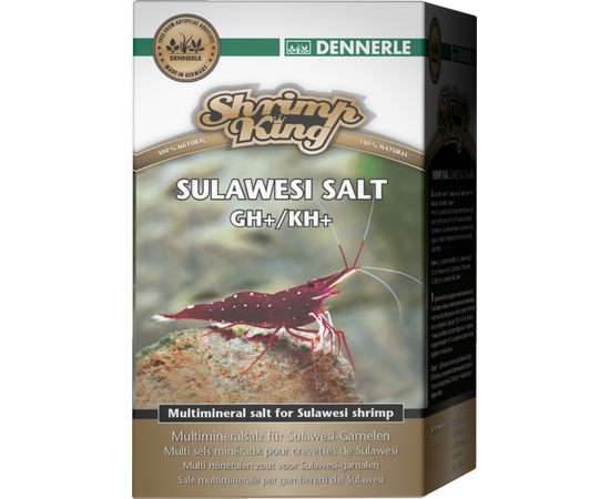Минеральная соль Dennerle Shrimp King Sulawesi Salt GH+/KH+  DEN 6150
