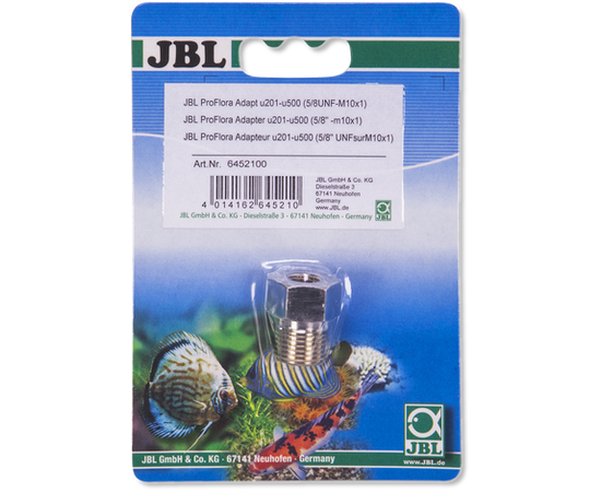 Адаптер для подключения одноразового CO2-баллона u500 к редуктору CO2-системы u201 JBL ProFlora Adapter u201-u500 JBL6452100