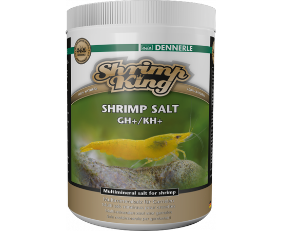 Dennerle Shrimp King Shrimp Salt GH/KH+1000 г  Мульти-минеральная соль для повышения жесткости воды в аквариумах с креветками