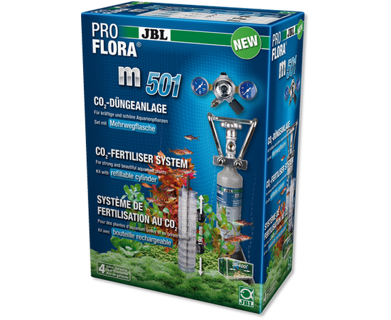 CO2-система с пополняемым баллоном 500 г для аквариумов до 400 л JBL ProFlora m501 JBL6318300 CO2-система с пополняемым баллоном 500 г для аквариумов до 400 л JBL ProFlora m501 JBL6318300