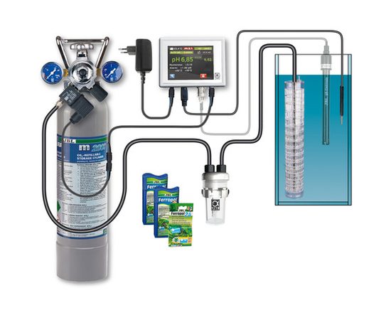 CO2-система с пополняемым баллоном 2000 г и pH-контроллером для аквариумов до 1000 л JBL ProFlora m2003 JBL6318600 CO2-система с пополняемым баллоном 2000 г и pH-контроллером для аквариумов до 1000 л JBL ProFlora m2003 JBL6318600