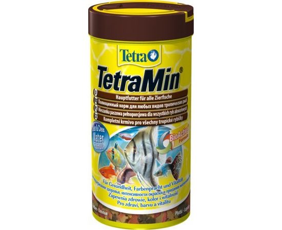 TetraMin корм для всех видов рыб в виде хлопьев 250 мл