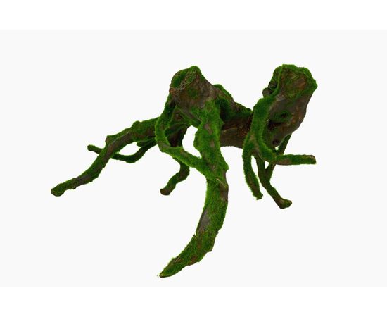 Декорация Prime Коряга с мхом S 24х21х17см