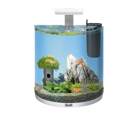 Аквариум дуговой Tetra AquaArt Explorer Line LED Cray 30л белый Tet-255982