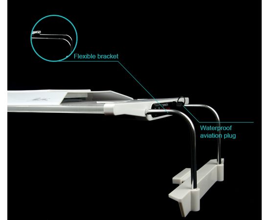 Cветильник Zetlight ZT6400 черный с контроллером + пульт