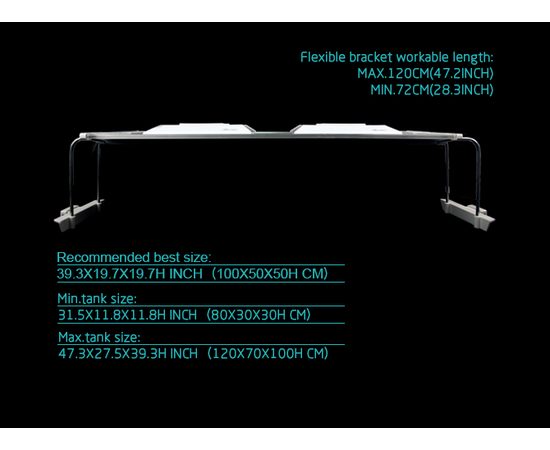 Cветильник Zetlight ZT6400 черный с контроллером + пульт