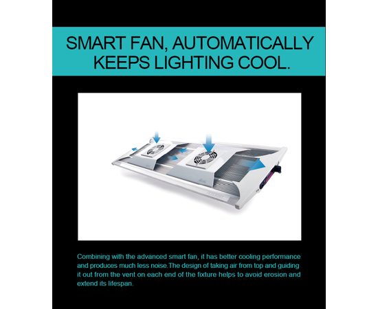 Cветильник Zetlight ZT6400 черный с контроллером + пульт